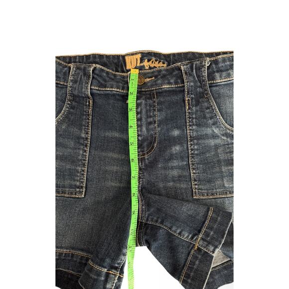 Vintage Kut From THe Kloth Boyfriend Jean Shorts Chloe Size Large Pockets - Picture 6 of 8
